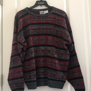 Vintage 1980s Brittania Graphic Acrylic Sweater